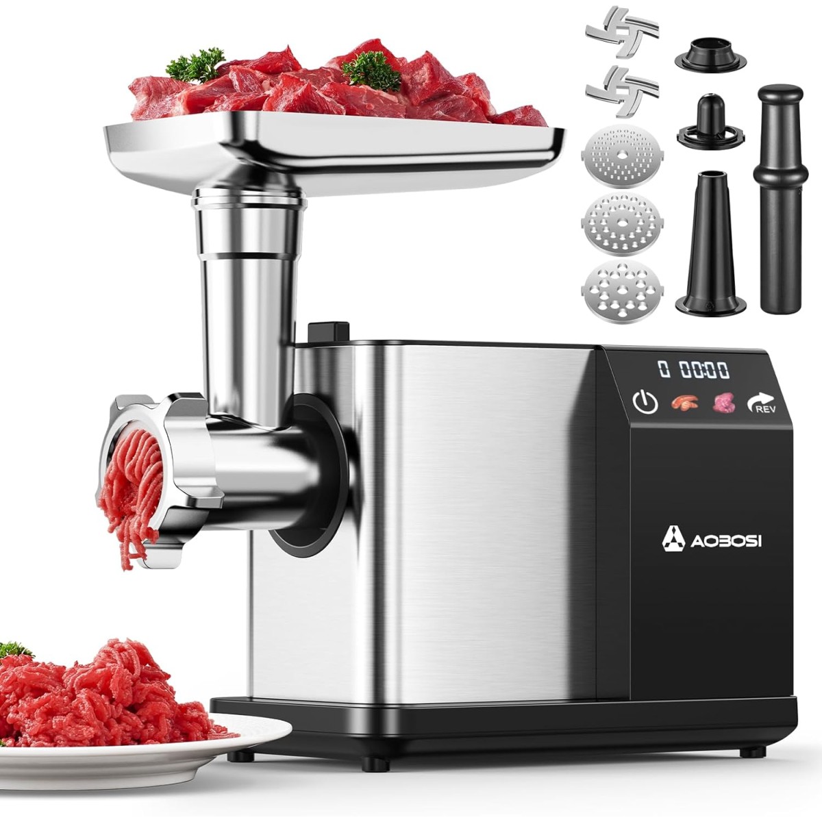 AAOBOSI Smart Touch 3000W Grinder